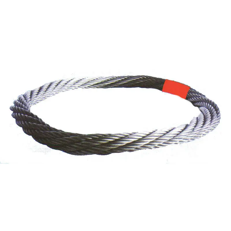 Jointless steel wire rope rigging